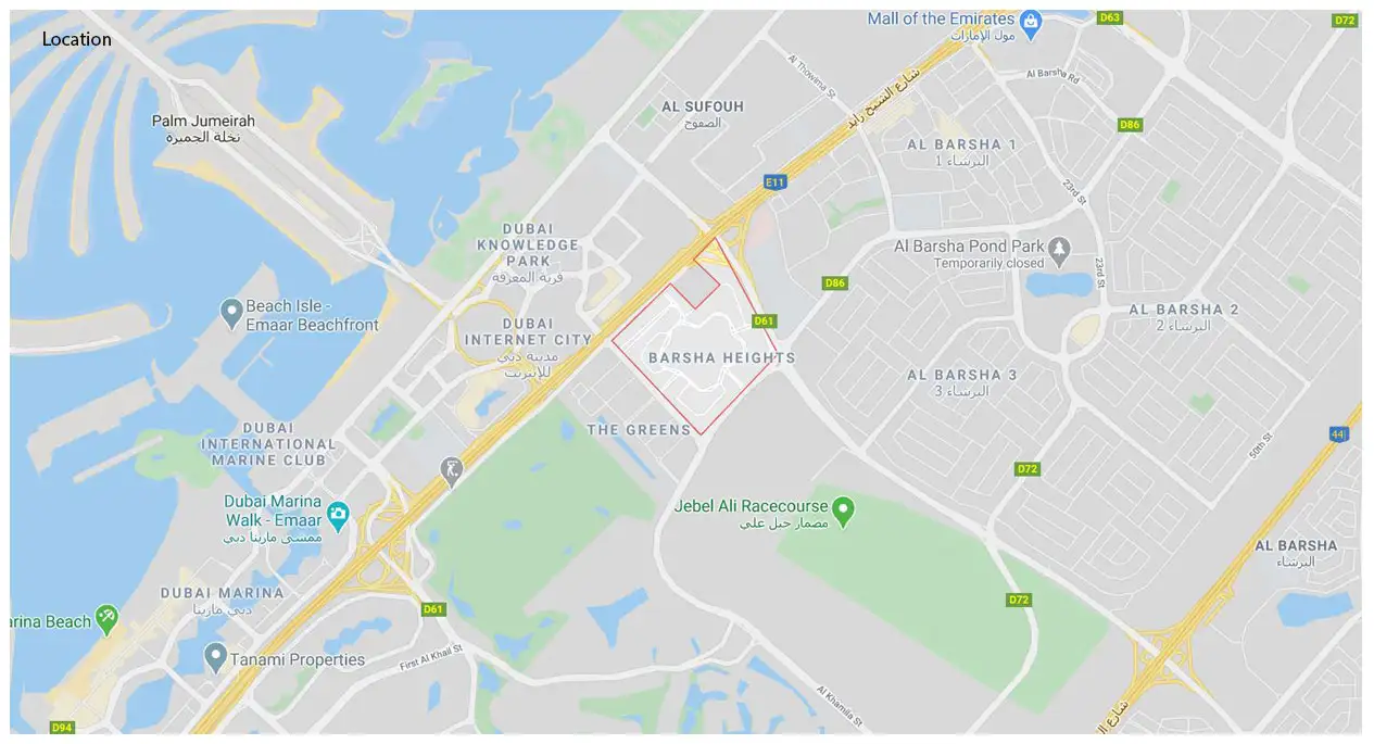 Executive Heights location map