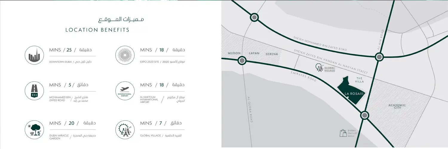 La Rosa 3 at Villanova location map
