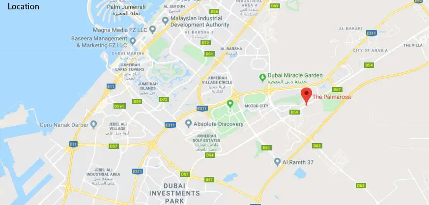 Palmarosa location map