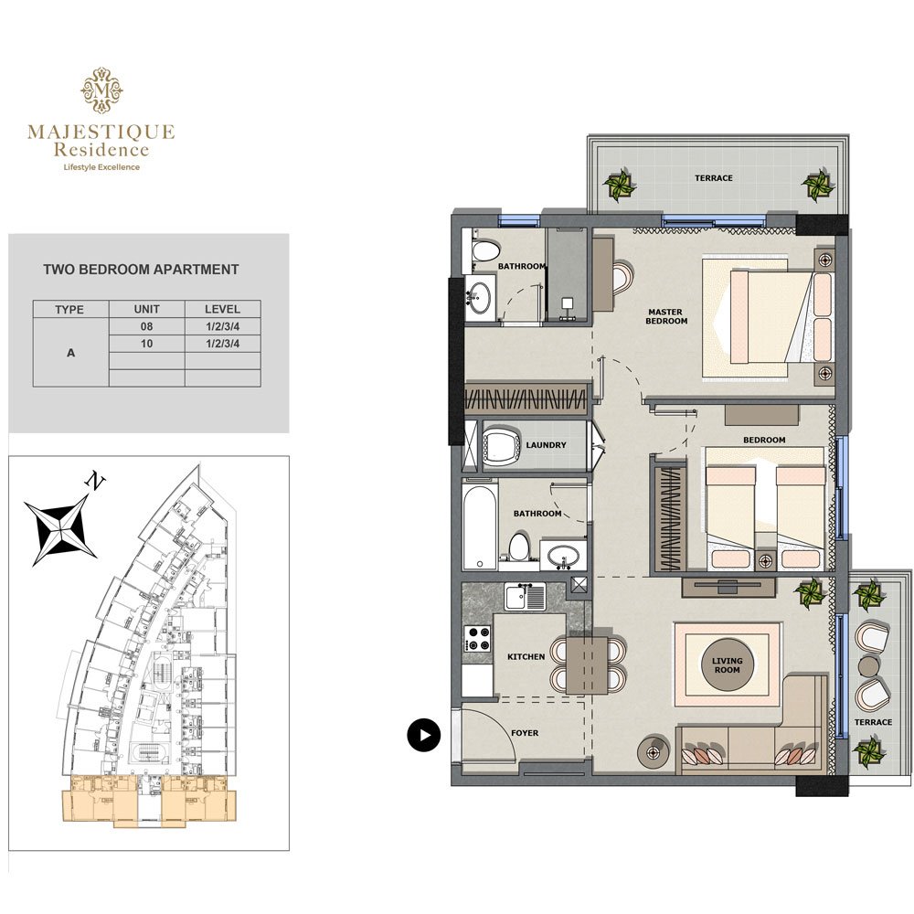 Majestique Residence 1 floor plan