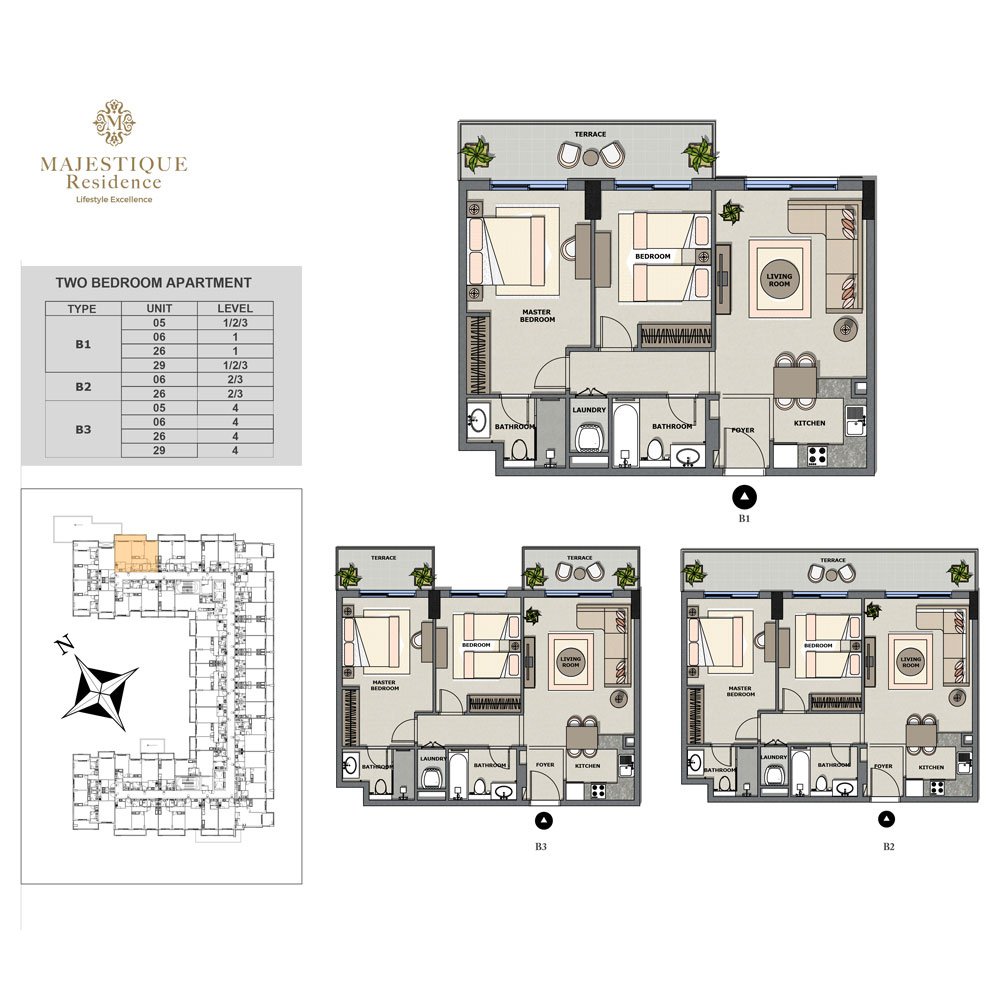 Majestique Residence 2 floor plan