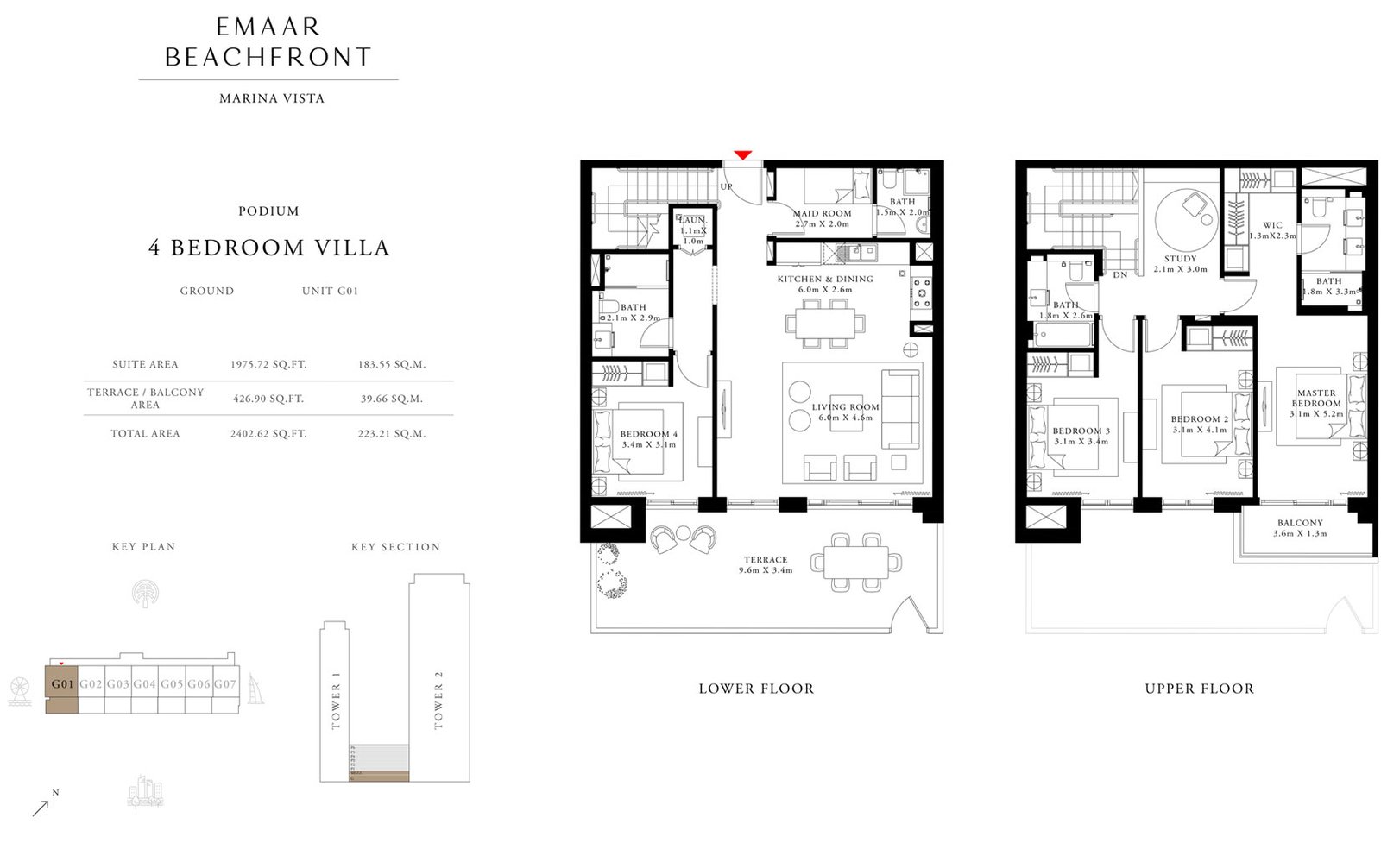 4 Bedroom floor plan