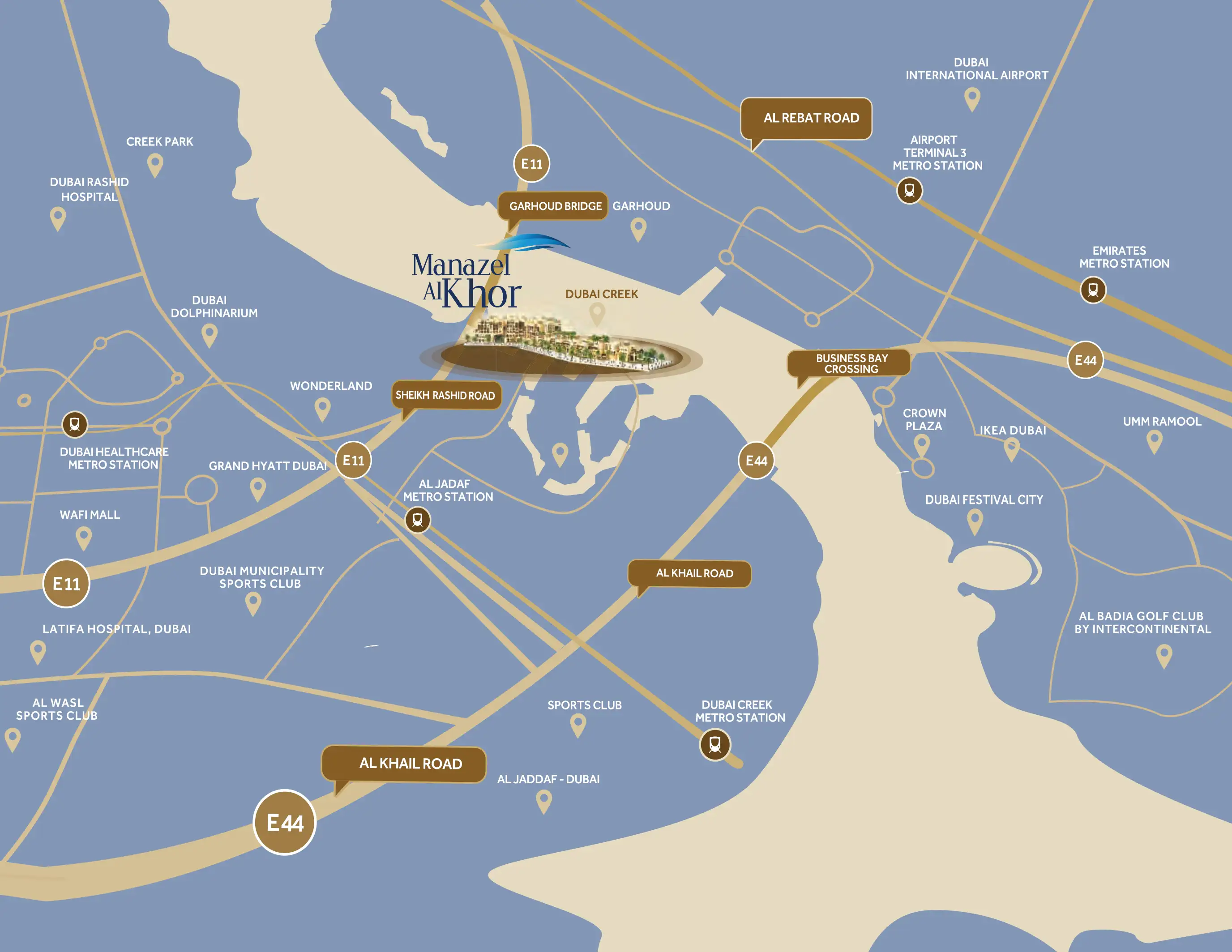 Manazel Al Khor location map