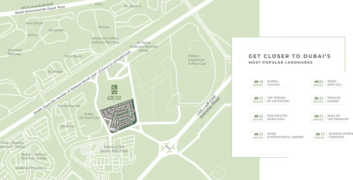 Rukan 2 Lofts location map