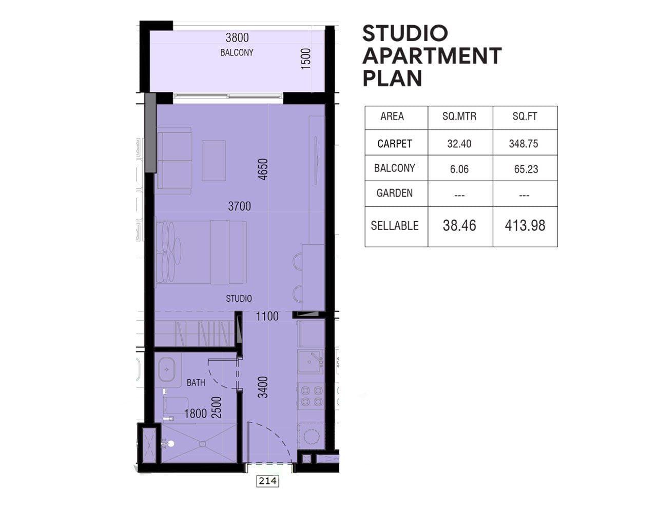 Studio floor plan