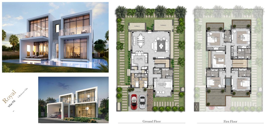 5 Bedrooms floor plan