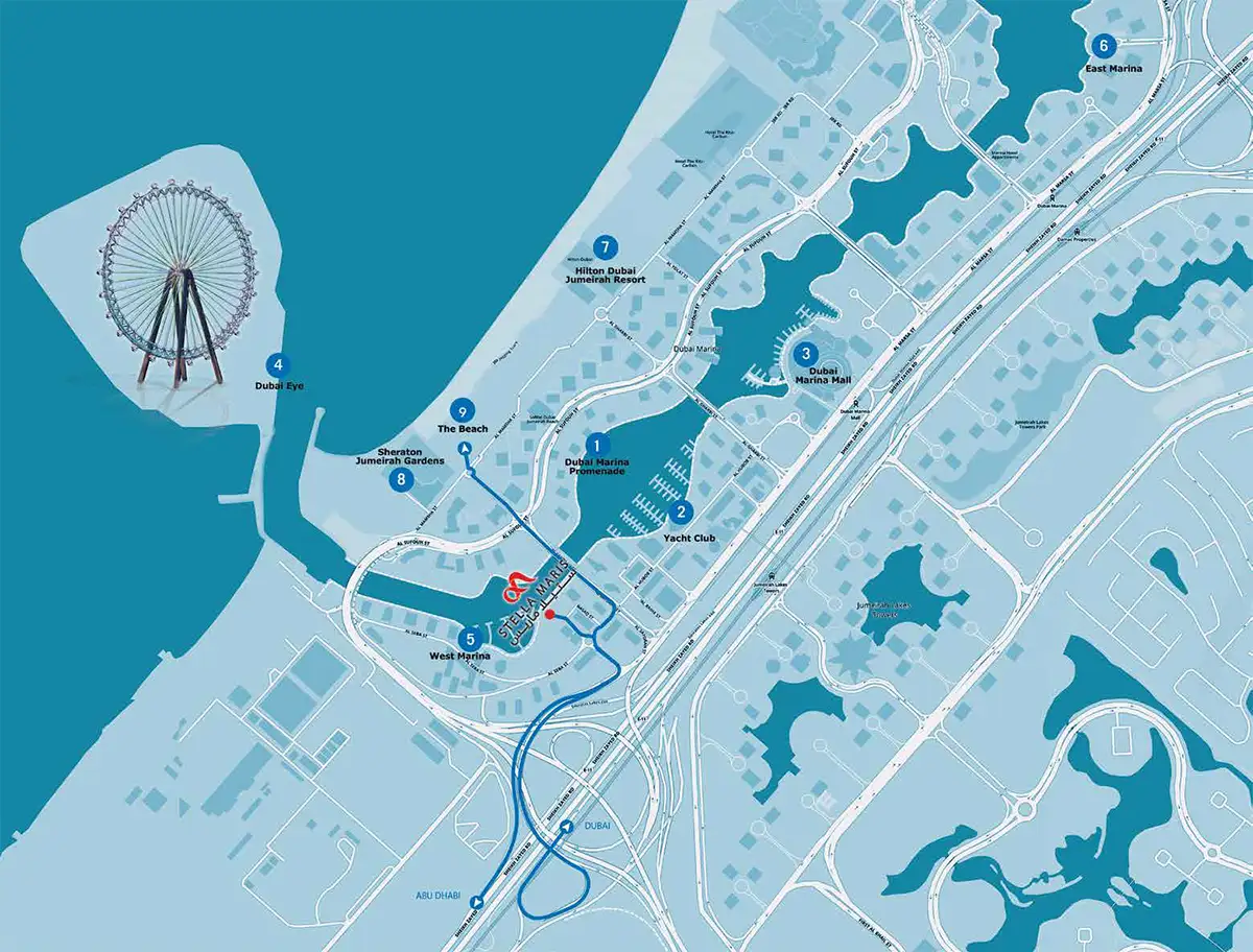 Stella Maris location map