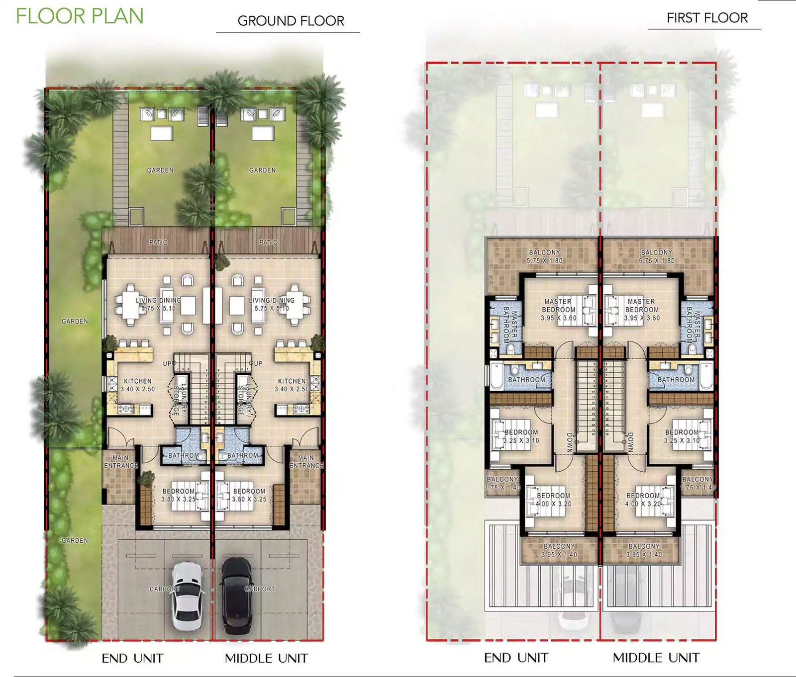 4 Bedroom floor plan
