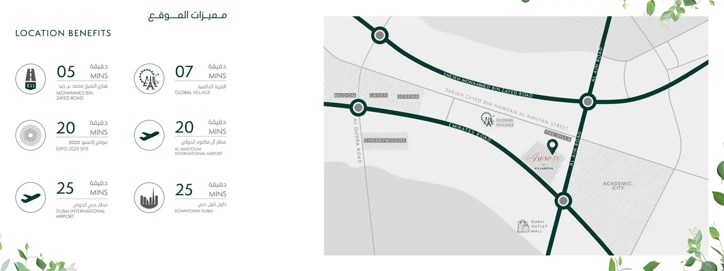 La Rosa 4 at Villanova location map
