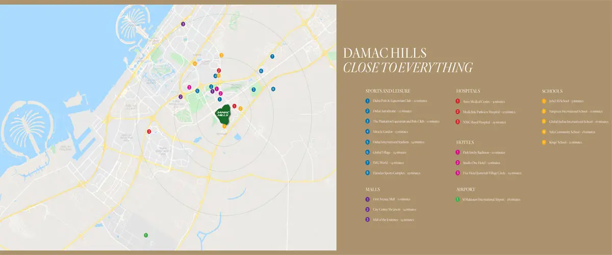Belair Villas location map