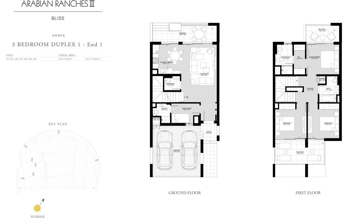 3 Bedroom floor plan