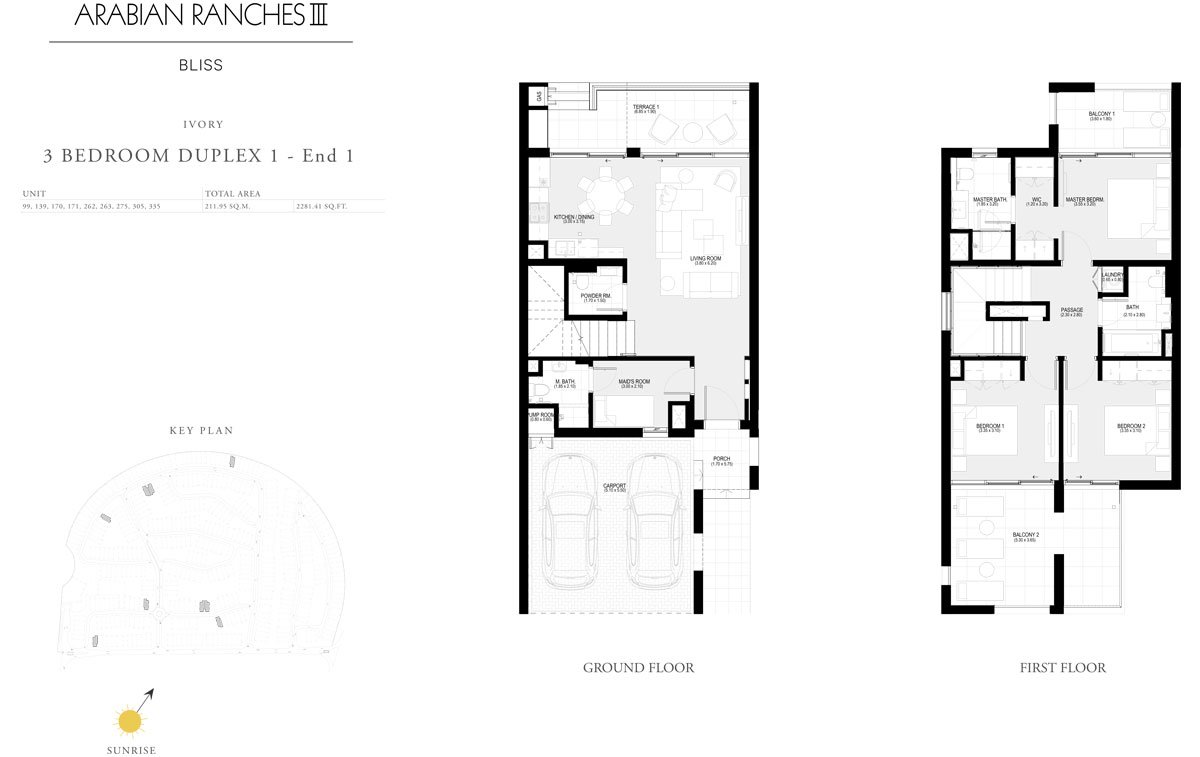 3 Bedroom floor plan
