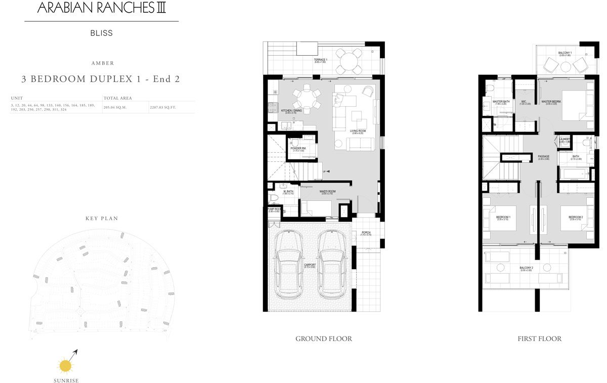 3 Bedroom floor plan