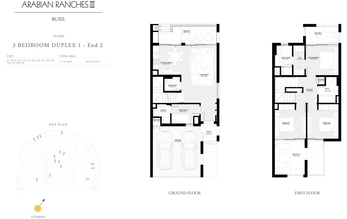 3 Bedroom floor plan