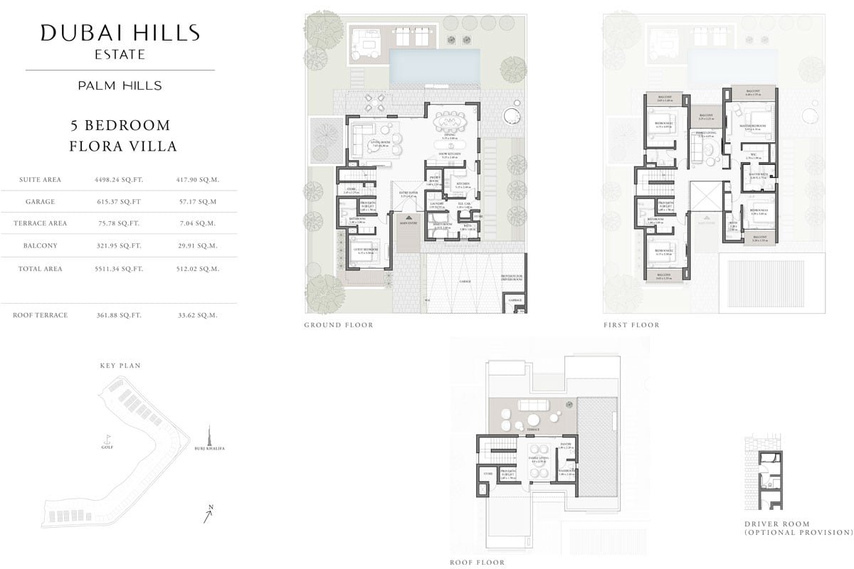5 Bedroom floor plan