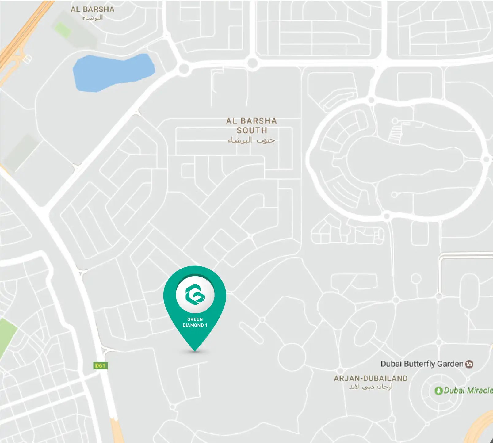 Green Diamond One location map