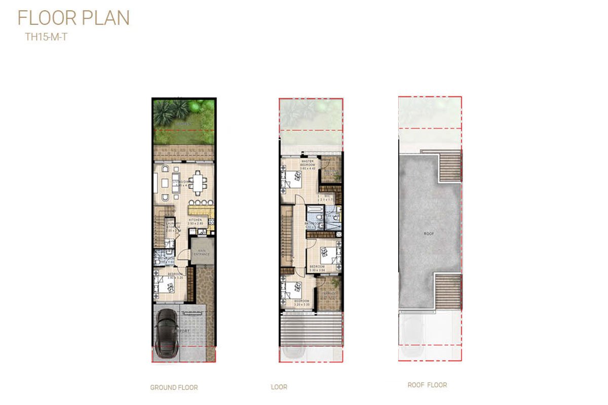 4 Bedrooms floor plan