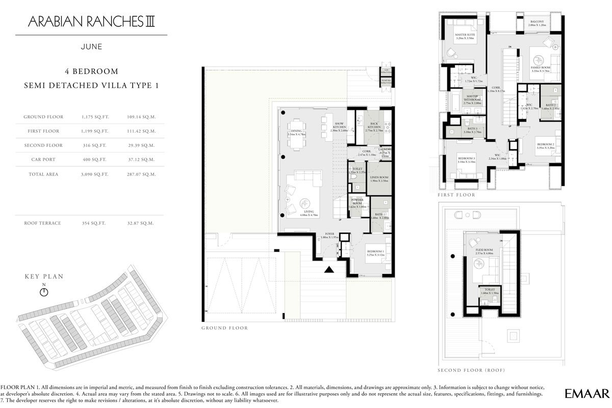 4 Bedroom floor plan