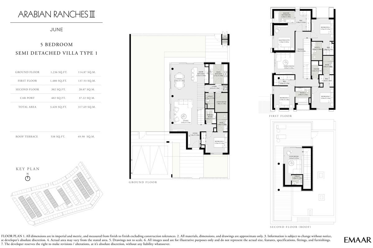 5 Bedroom floor plan