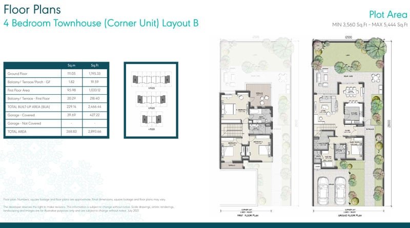 4 Bedroom floor plan