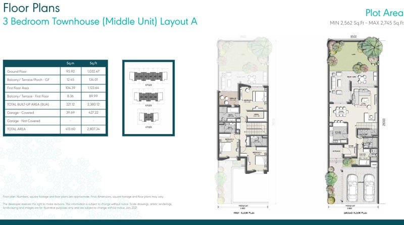 3 Bedroom floor plan