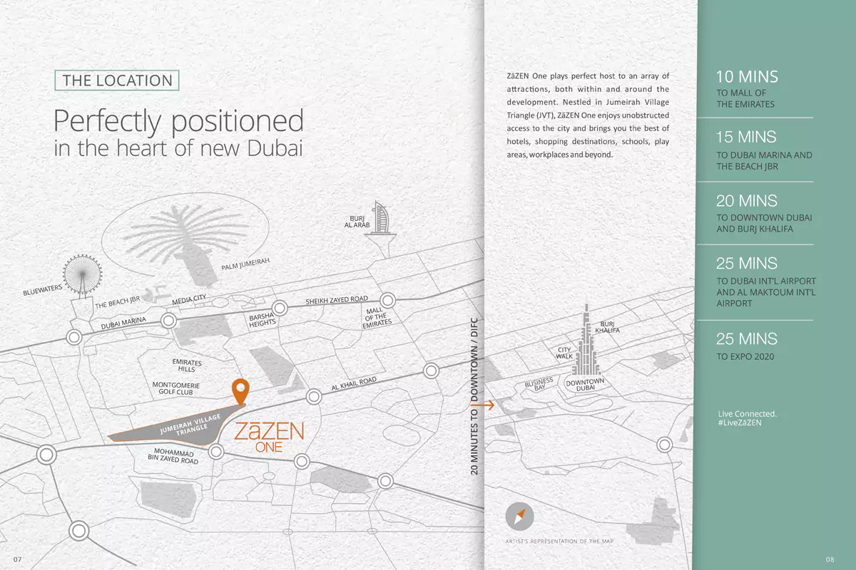 ZaZEN One at JVT location map