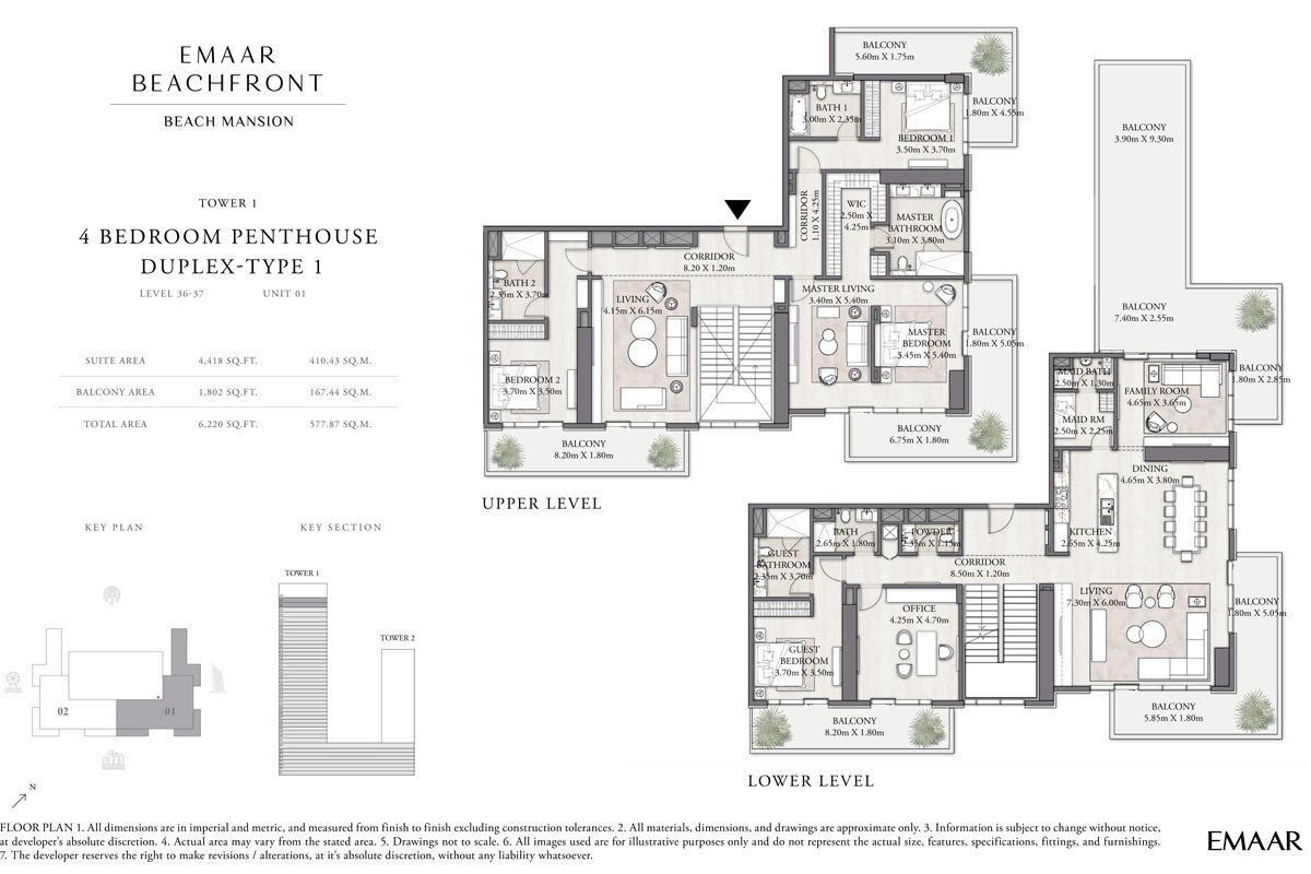 4 Bedrooms floor plan