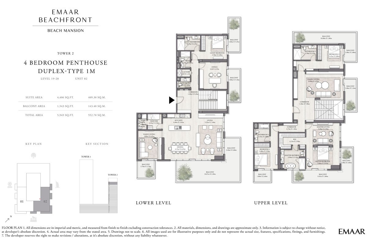 4 Bedrooms floor plan