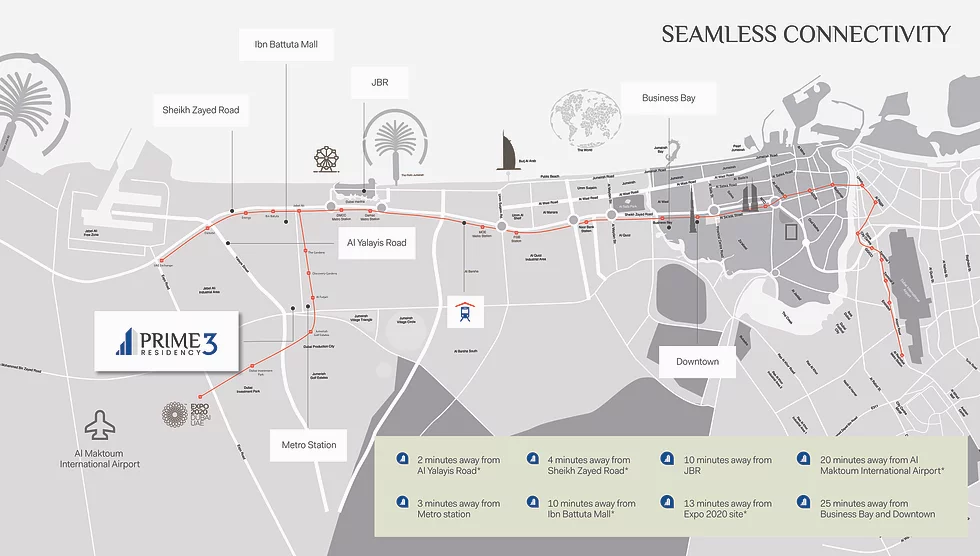Prime Residency 3 location map
