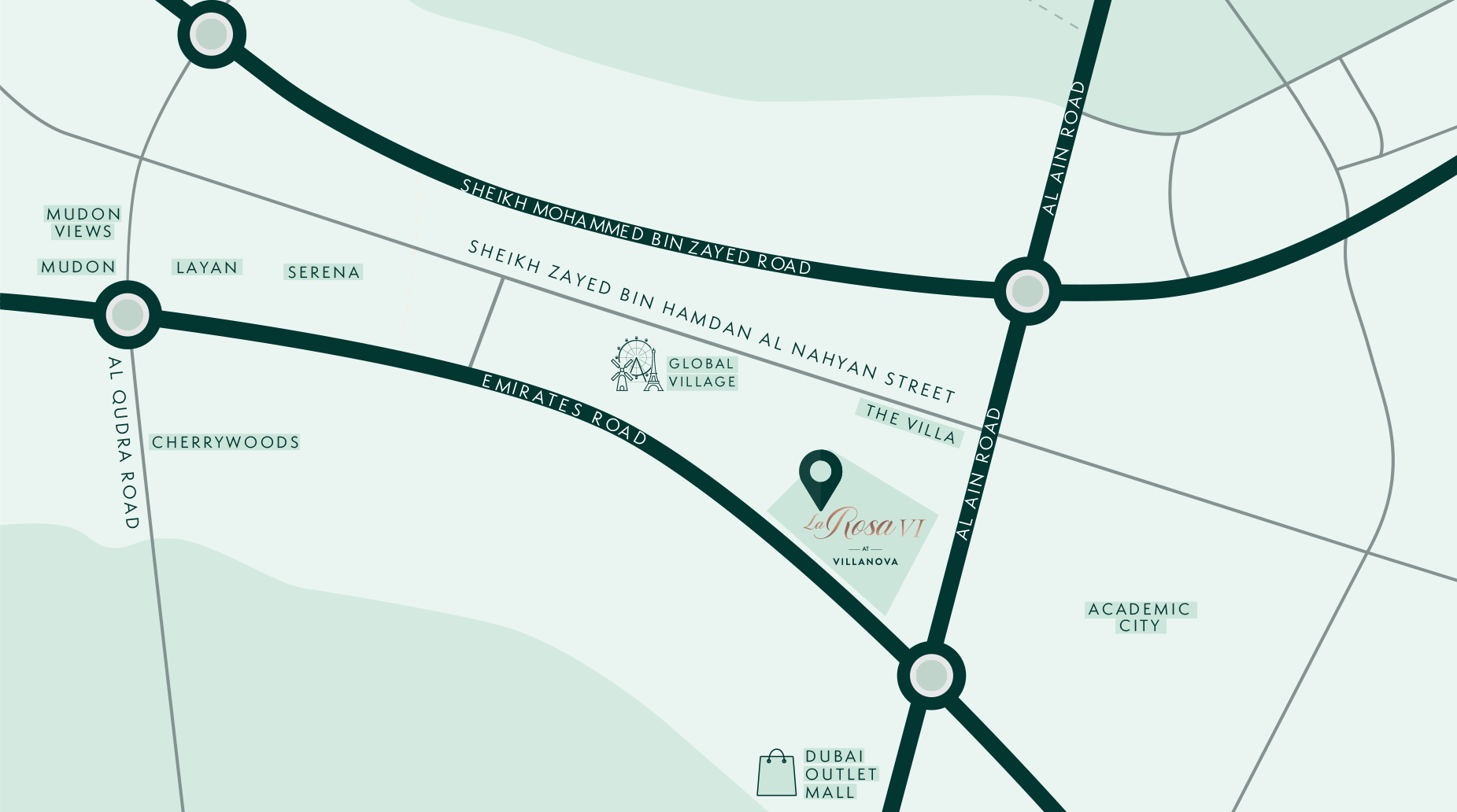 La Rosa 6 at Villanova location map