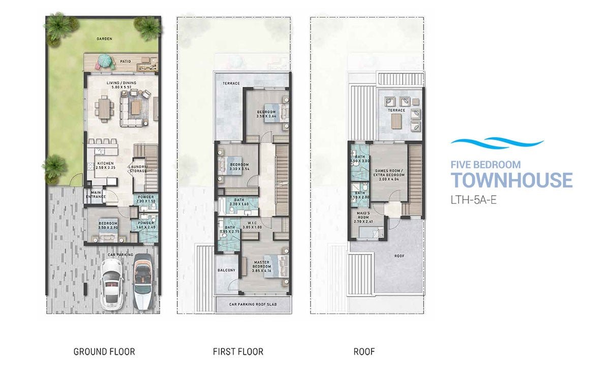 5 Bedroom floor plan
