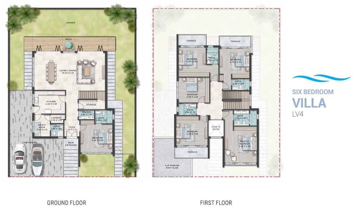6 Bedroom floor plan