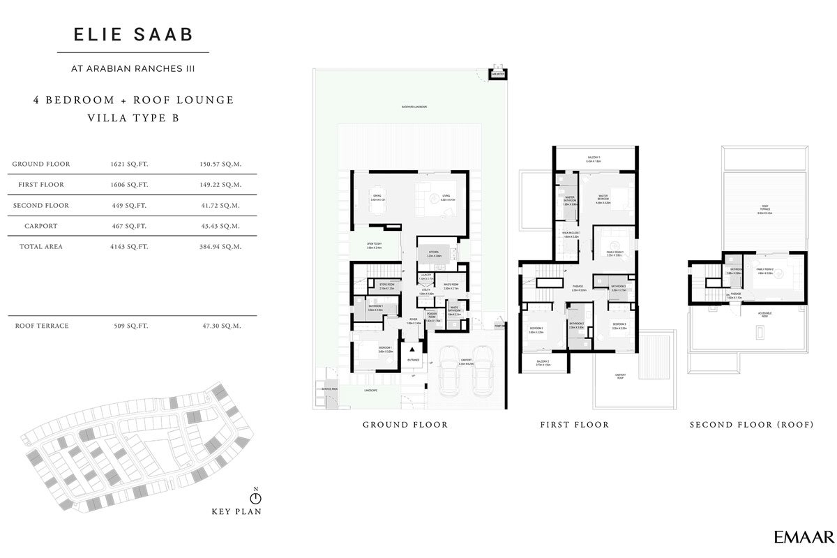 4 Bedrooms floor plan