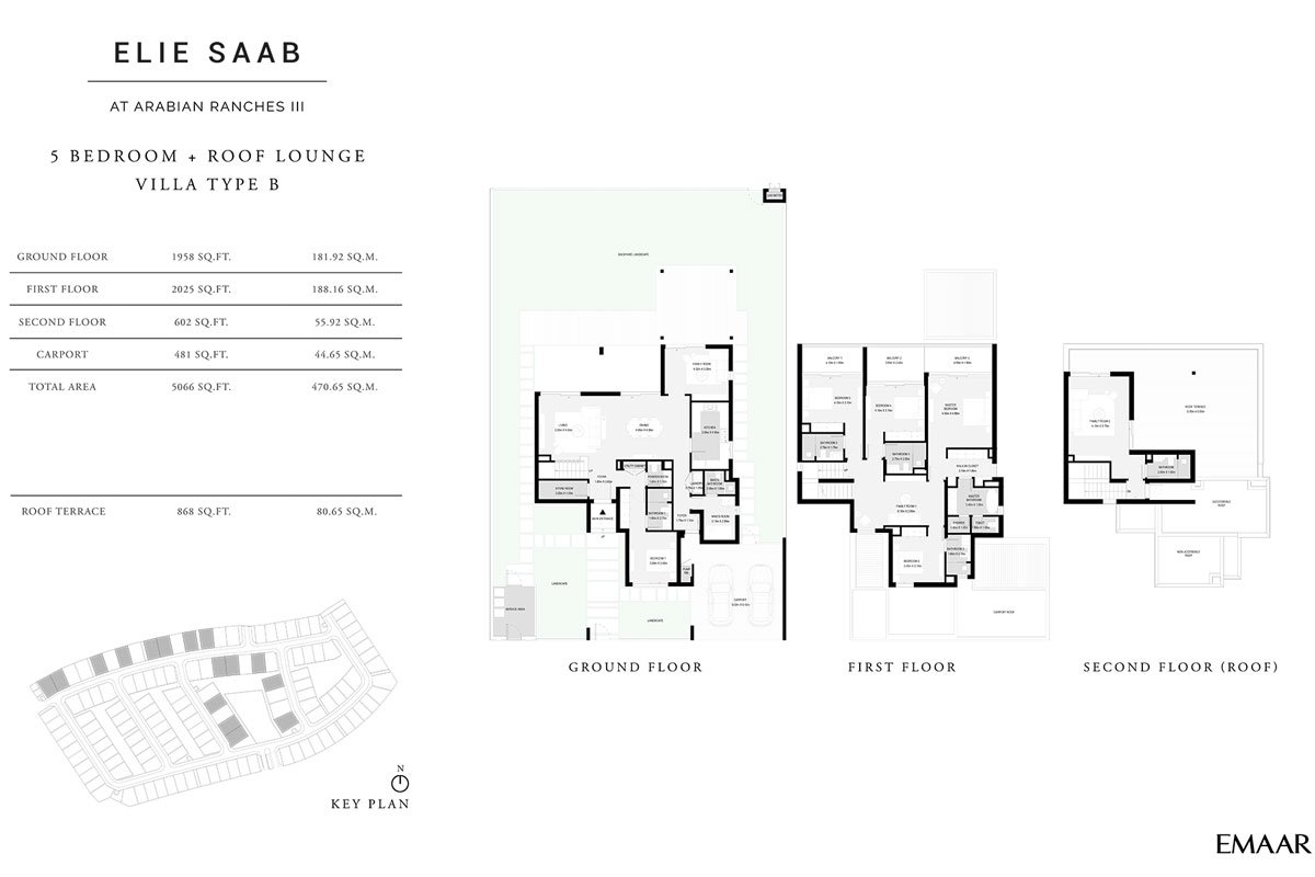5 Bedroom floor plan