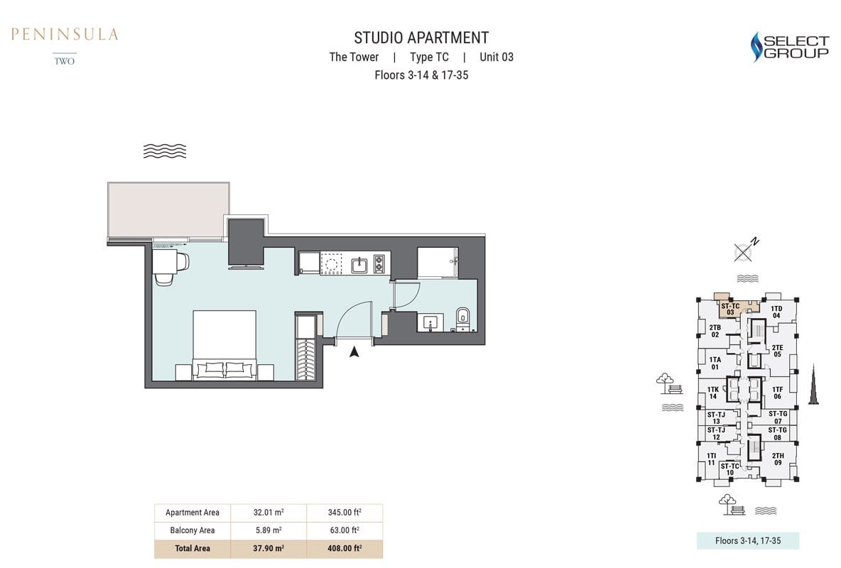 Studio floor plan