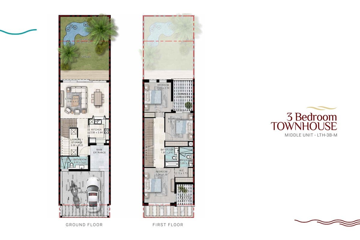 3 Bedroom floor plan
