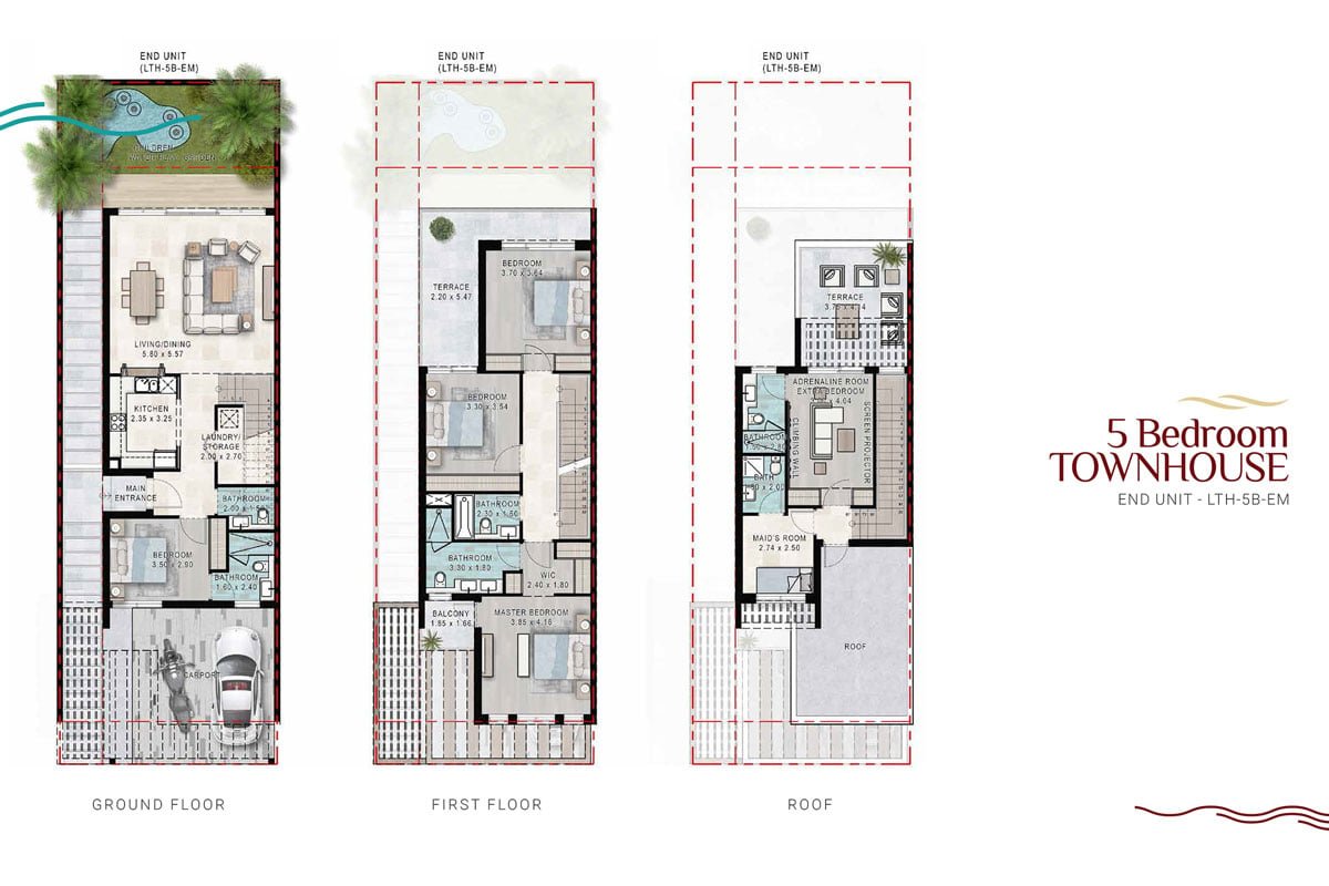 5 Bedroom floor plan