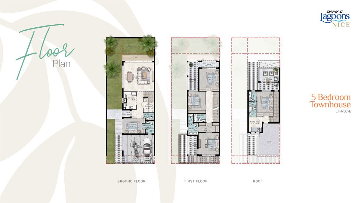 5 Bedroom floor plan