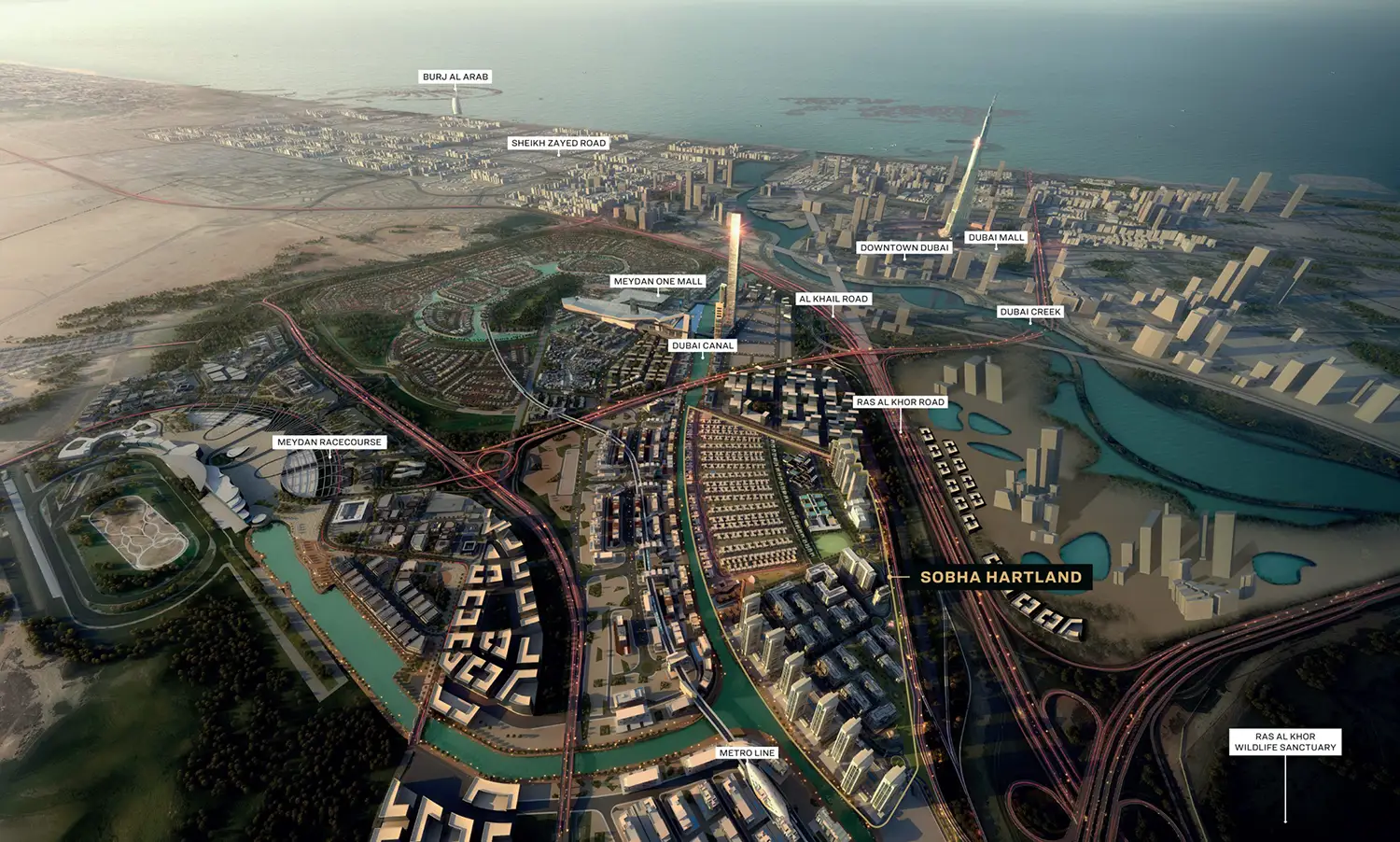 The Crest location map