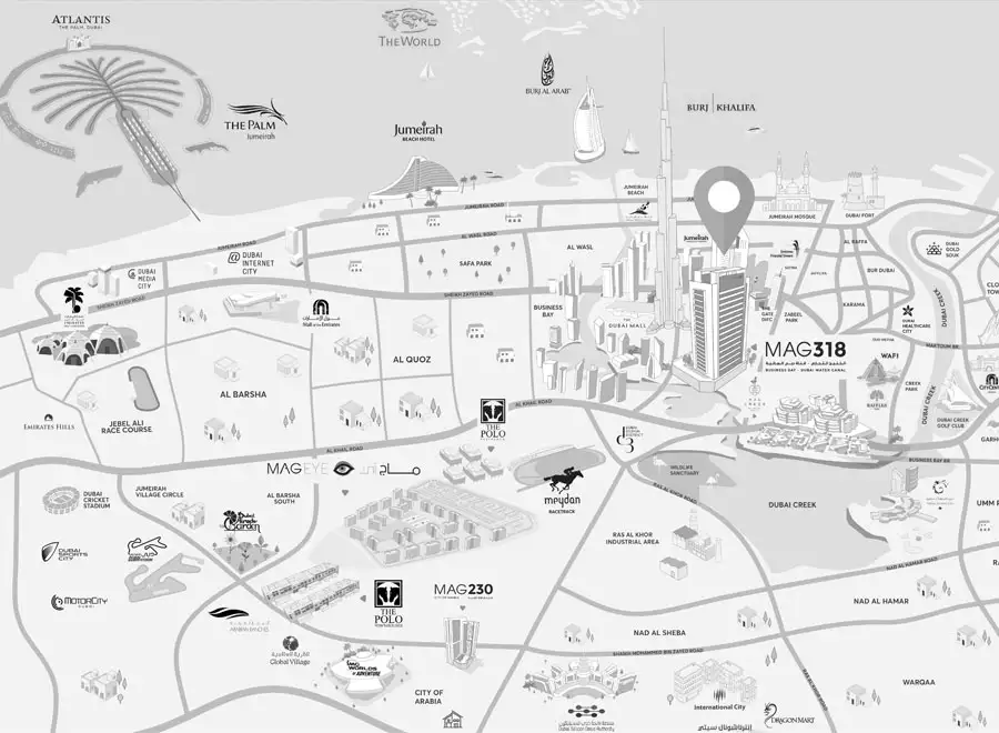 MAG 318 Apartments location map