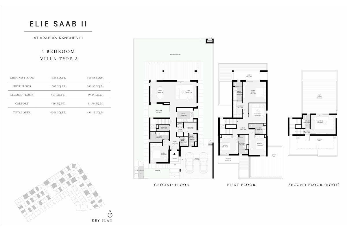 4 Bedroom floor plan