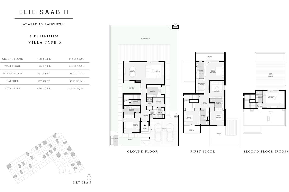 4 Bedroom floor plan