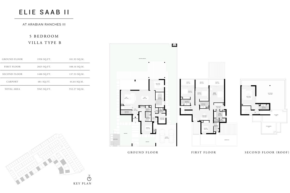 5 Bedroom floor plan