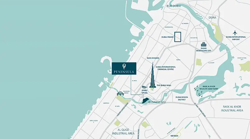 Peninsula Five location map