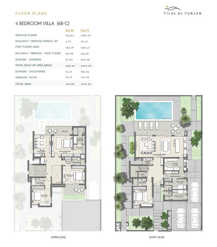4 Bedroom floor plan